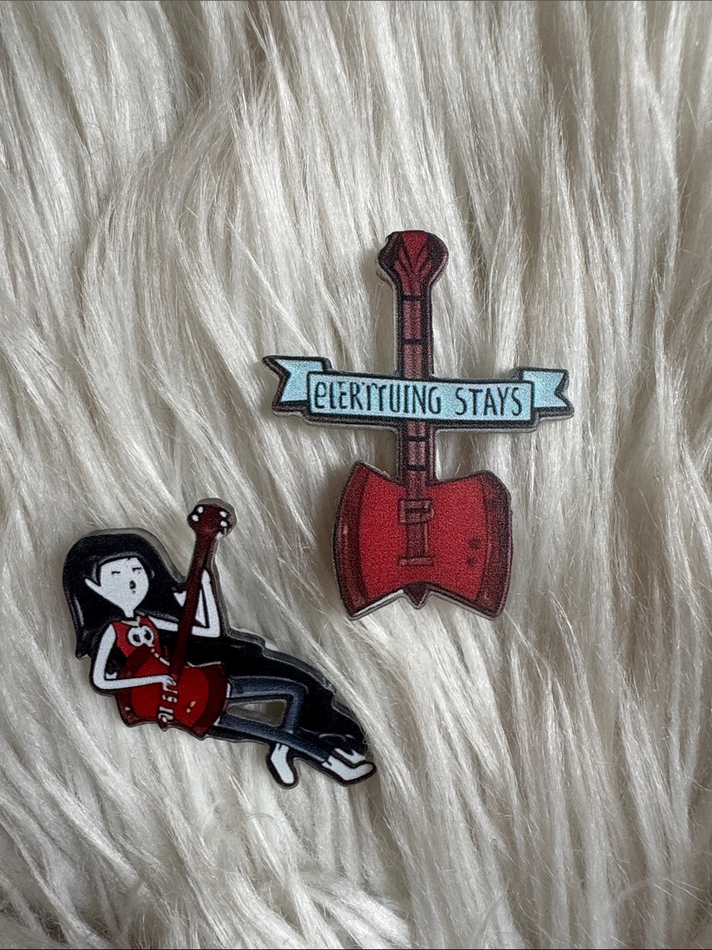 Marceline Adventure Time Red Pin Set - 2 Pieces